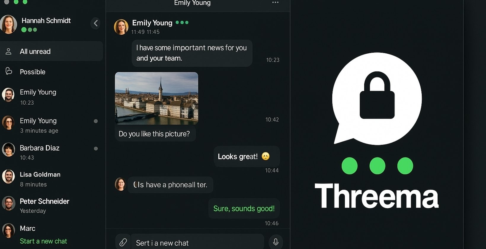threema chat interface