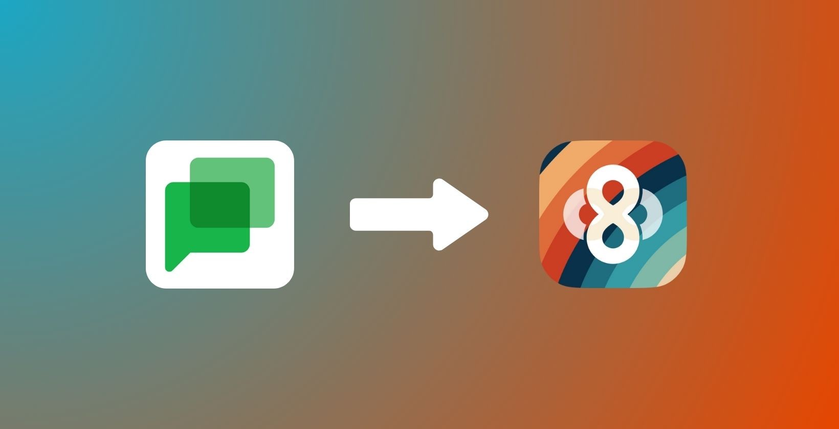 google chat and 8seats logo